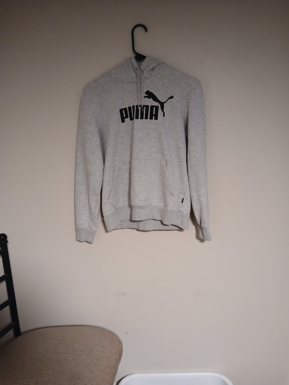 Puma Gray Logo Hoodie